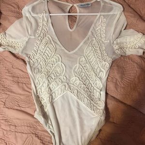 Mesh fashion nova body suit